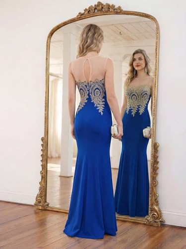 Image of BABYONLINE D.R.E.S.S. Formal Dresses for Women Bodycon Mermaid Appliques Lace Elegant Prom Dress XIN262
