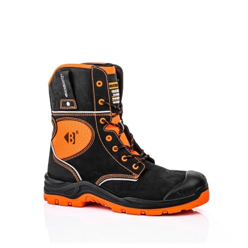 Buckbootz BVIZ6 Black Orange (uk_footwear_size_system adult men numeric wide numeric_10)