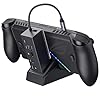 JSAUX Docking Station per ROG Xbox Ally X (2025)/ROG Ally X/ROG Ally X/Steam Deck/Legion Go, Dock 6 in 1 con HDMI 4K@120Hz, Ethernet Gigabit, USB-A e USB-C 3.2 Gen 1, ricarica 100W – HB0609 nero
