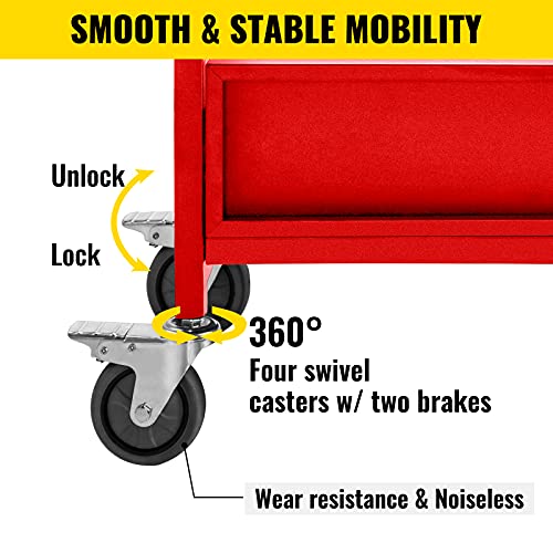 Bestequip Book Cart, 200 Lbs Library Cart, 49.2''X29.5''X13.8'' Rolling Book Cart, Single Sided V-Shaped Sloped Shelves With 4'' Lockable Wheels For Home Shelves Office School Book Truck, Red #TOP5