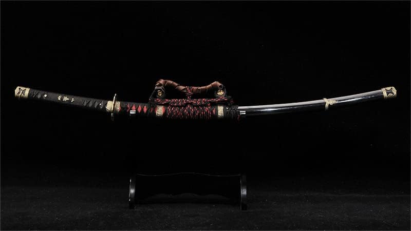 Tachi Japanese Sword 1095 High Carbon Steel Clay Tempered Full Tang Sharp-Ryan1143