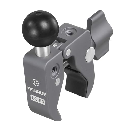 Support téléphone moto FANAUE avec rotule robuste et mâchoire de serrage ajustable