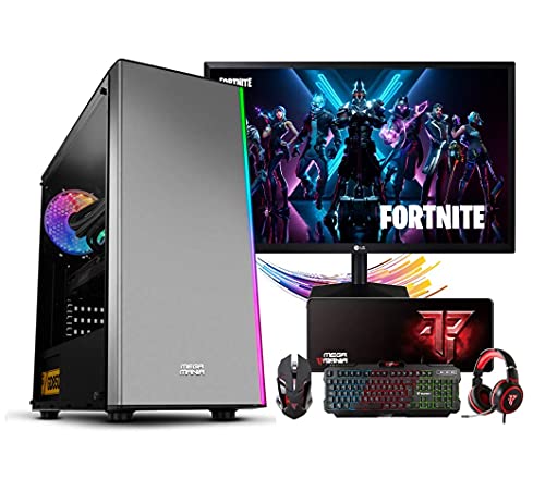 Megamania-PC-Gaming-AMD-Ryzen-5-4600G-Ordenador-de-sobremesa-42GHz-Turbo-Six-Core-16GB-DDR4-SSD-1TB-Grafica-AMD-Radeon-Vega-11-Monitor-24-LED-FullHD-75Hz-Kit-Gaming
