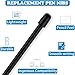 Standard Pen Nibs for WACOM, 10 Pcs Black Replacement Refill Pen Tips for Wacom Intuos Pro,Wacom IMobileStudio Pro,Wacom Cintiq Pro,Wacom Citiq16 (with Removal Ring)