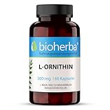 L-Ornithin Kapseln – 60 Stück hochdosiert mit 300 mg L-Ornithin und Vitamin B3 von BIOHERBA PZN 19642043