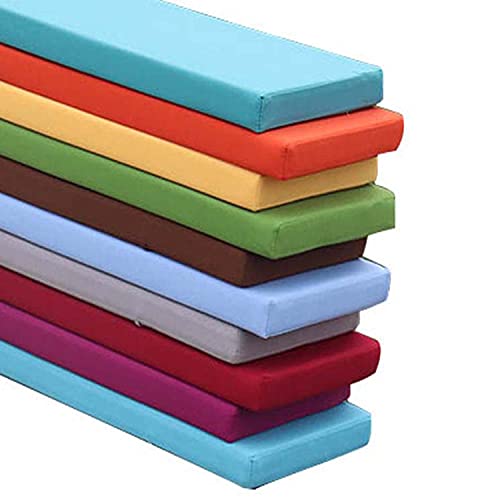 Cuscino impermeabile per panca da giardino a 23 posti, 100/120 x 50 cm, cuscino da esterno per seduta e schienale 150 x 50 x 5 cm, ideale per dondolo e mobili da terrazza