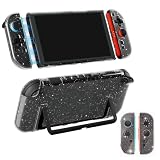 Thryvix 1 Pezzi Custodia Trasparente, Dockable,Compatibile con Nintendo Switch 2, Due Copertura Grip Morbida in TPU e PC Resistente Anti Graffi, per Viaggi, Regalo Bambini, Compleanno