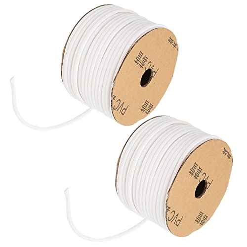 Aramox Tube d'imprimante de Boîtier en PVC Matériau PVC Tube de Marqueur de Fil 2 Pièces avec Conception de Dent Interne pour l'identification et la Protection des Câbles pour les Imprimantes à