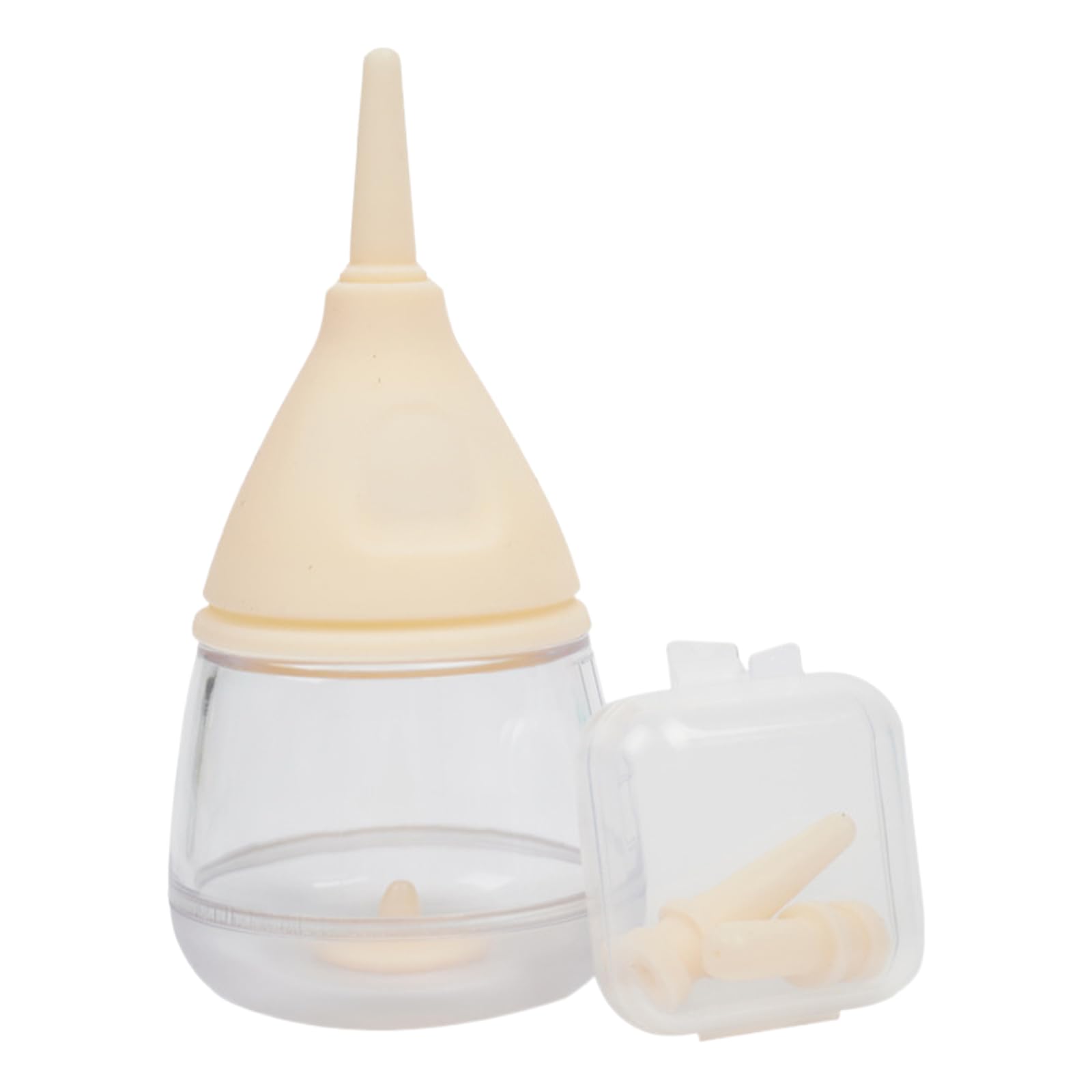 Bexdug Kitten Bottles for Nursing, 35ml Cartoon Water Droplet Design Kitten Feeding Bottles, Puppy Milk Feeder for Small Animals, Pet Bottle Feeder for Cats and Dog, Anti-Choking Design