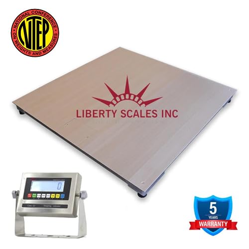 Báscula de Piso Liberty LS-800-SS 3x3 10000 lbs miniatura 2