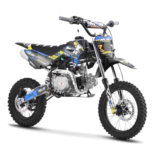 Funbikes M2R Racing KX110F 110cc Blue Semi-Auto Pit Bike 2025 Model – 14/12 Wheels – Entry Level Off Road Dirt Bike