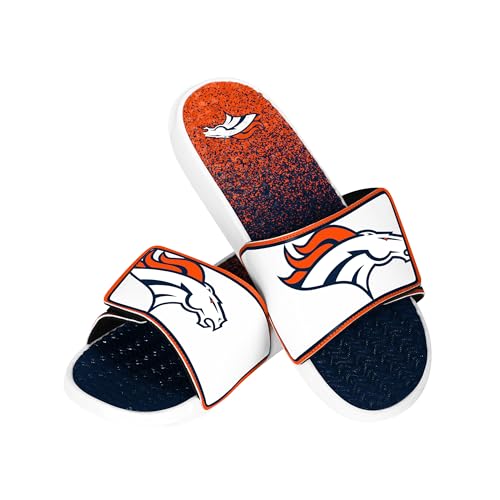 Image of FOCO mens Nfl Primary Team Logo Gradient Gel Slide Sandals