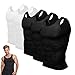 Selure Shaping Tank Men, Compression Shirt, Compression Shirt Men, Thermal CompressionShirt Tank Top (US, Alpha, Large, Regular, Regular, White*5)