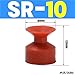 1Pcs Manipulator Accessories Industrial Pneumatic Vacuum Suction Cup VAPH-15/20/30/40C Vacuum Sucker Accessories Air Nozzle(Rose Red)
