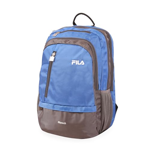 FILA Duel Tablet and Laptop Backpack, Blue/Grey, One Size