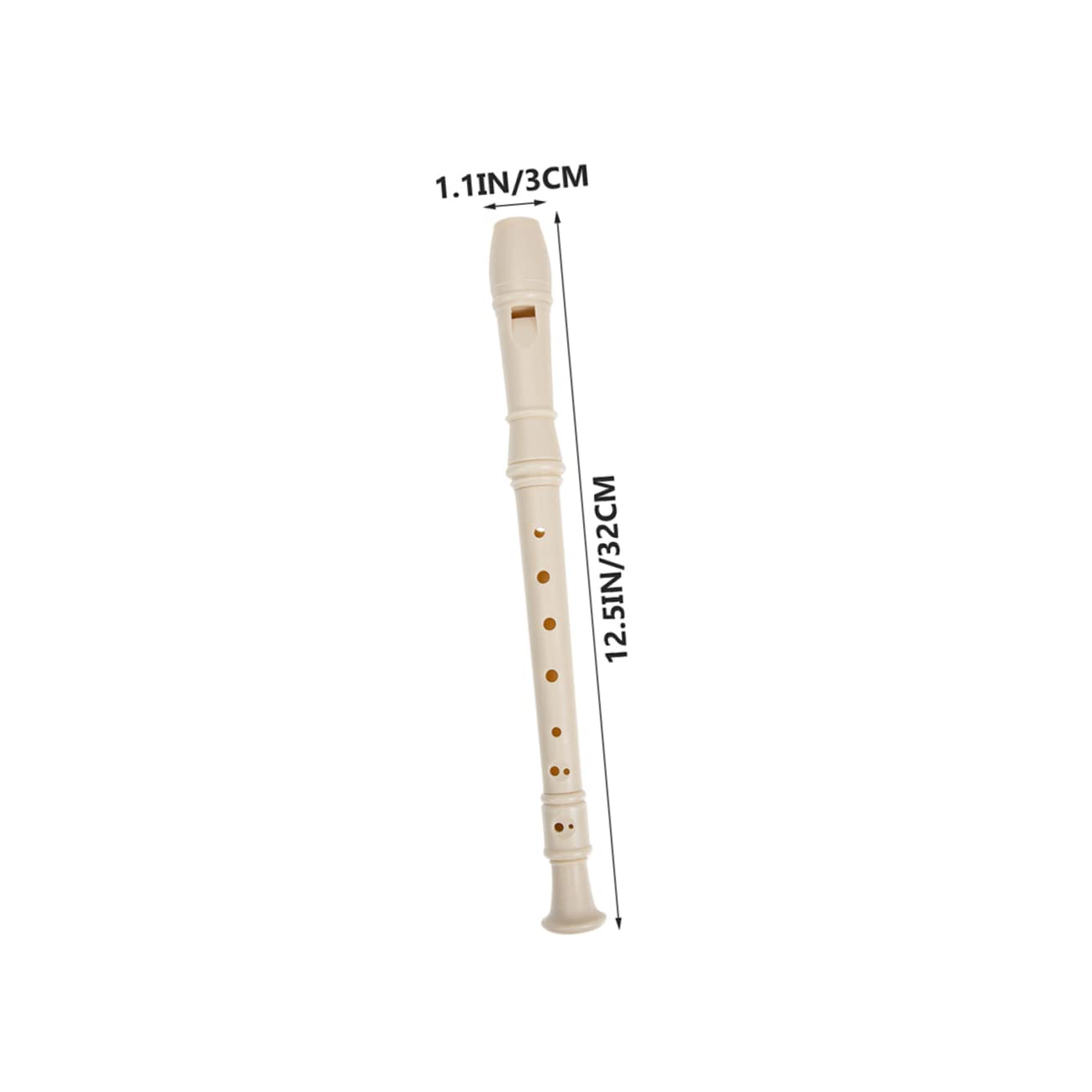 Clarinete Infantil de 8 Agujeros de Resina Beige, 1 Juego para Estudiantes | Clarinete para Principiantes, Instrumento de Viento de Práctica, Decoracion Colegio, Instrumentos Musicales para Niño Niña