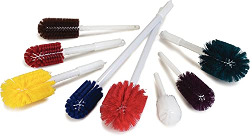 Image of SPARTA Industial Tank Brush Pipe Brush, Drain Brush with Handle for Commercial Kitchens, Polyester Bristle, 3.5 Inch, White