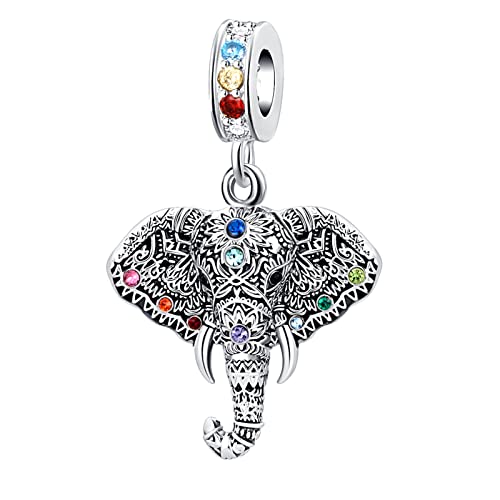 Ladybug Elephant Lucky Four Leaf Clover Charm Bead for Pandora Bracelet