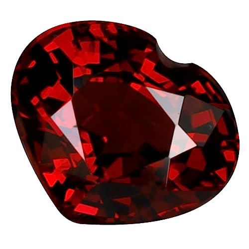 Grenat Rhodolite Naturel de Tanzanie 1.78 ct | Taillé en Cœur pour Bague de Fiançailles Prestige