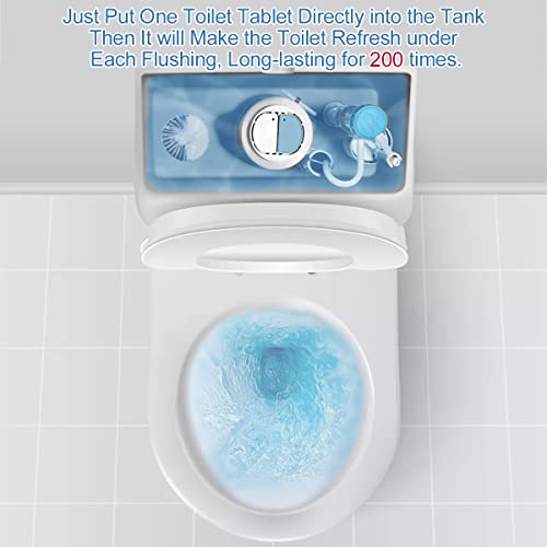 Image of KIISIISO Toilet Bowl Cleaner Tablets, 12 PACK Commercial Household Bathroom Cleaners, Automatic Toilet Tank Cleaners Deodorizers