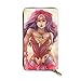 Produktbild XCNGG Wonder Woman Brieftasche RFID Blocking Echtes Leder Zip-Around Brieftaschen Geldbörse Reisetasche um Kartenhalter Organizer Clutch Bag