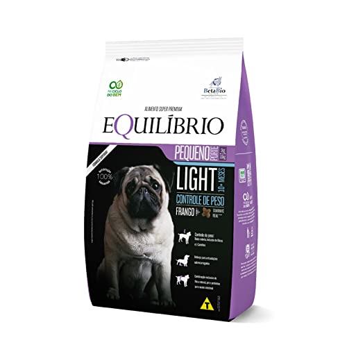 Equilíbrio Super Premium Cães Ração Cães Equilibrio Raças Pequenas Adulto Light Frango 1Kg