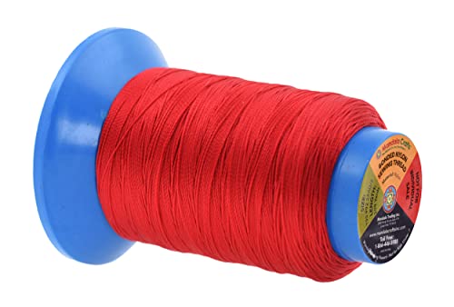 Mandala Crafts Tex 90 Bonded Nylon Thread For Sewing - 2400 Yds T90 Heavy Duty 12 Vibrant Colors Nylon Thread Size 92 280 D Upholstery Thread For Leather Jeans Weaving #TOP2