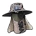 predolo Solar-Powered Fan Hat for Outdoor Fishing and Recreation, Khaki