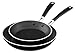 KitchenAid KC2A08TPOB Aluminum Nonstick 8" & 10" Skillets Twin Pack - Onyx Black, Medium