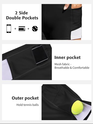 ATTRACO Women's Tennis Dress with Shorts Golf Workout Exercise Activewear4