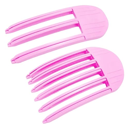 CTOUUGRS Volumizing Hair Clips for Women 2Pcs No Crease Hair Root Lifting Clips for Fluffy Bangs, High Crown Volume Tool for Natural Puffy Lazy and Seamless Hairstyle-Purple