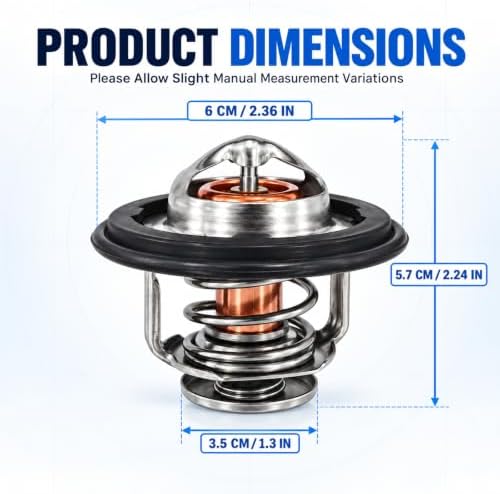 개스킷 포함 엔진 냉각수 온도 조절기, OEM 19301-PAA-306 19301-PLC-31 직접 교체, 자동차, 트럭, SUV, 밴, 크로스오버 및 기타 차량용 고성능 엔진 냉각 시스템 액세서리 — 사진 2