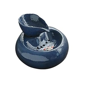 1.5L Automatische PET-feeder voor katten en honden Water Dispense Automatische circulerende watervoeder Fontein Water Basin Accessoires voor fonteinfonteinen in de tuin (Color : Blue)