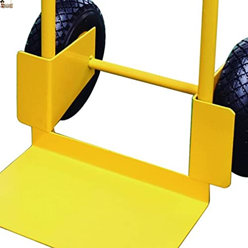 BricoLoco Kruiwagen, belastbaar tot 200 kg, robuust en robuust, stalen behuizing, compact design, handgreep met… - Image 3
