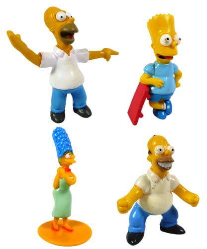 OPO 10 - Lote de 4 figuritas Simpson Homer, Marge, Bart: Ver
