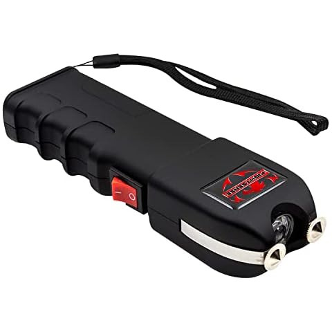 FIGHTSENSE Havey Duty Flashlight stun Gun for Women self Defense, Anti Grab (Black) Cover