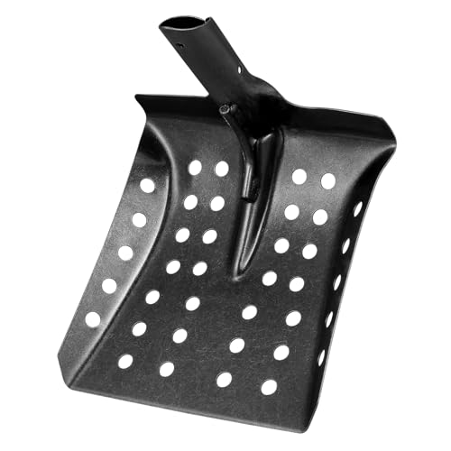 Toddmomy Pala Tamizadora Metálica para Drenaje con Mango Ergonómico Herramienta Resistente para Limpieza De Lodos Alcantarillado y Pozos De Agua Casa y Jardín