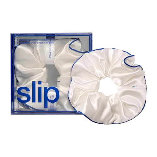 Chouchou Jumbo en soie pure Slip Courtside avec élastique cheveux anti-casse