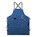 KJGHJ Bolsillo Delantal Ajustable Delantal Adulto Unisex Carnicero Accesorios Ropa Trabajo Chef BBQ Restaurante Mujeres Hombres Bartender Barber (Color : Blue, Size : OneSize)