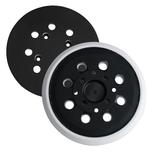 Platorello Strappo 125 mm 5 Pollici 8 fori 4 chiodi, Tampone di Ricambio Levigatrice con Bosch PEX 300/400 AE Levigatrice Eccentrica Poweka per Lucidatura ad Alta Velocità, Levigatrice a Disco e Secco