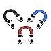 JY-Sports Archery D Loop Metal D Ring Fit All Arrow Nocks Adjusts to Hunting D Loop Buckle Rope (red)