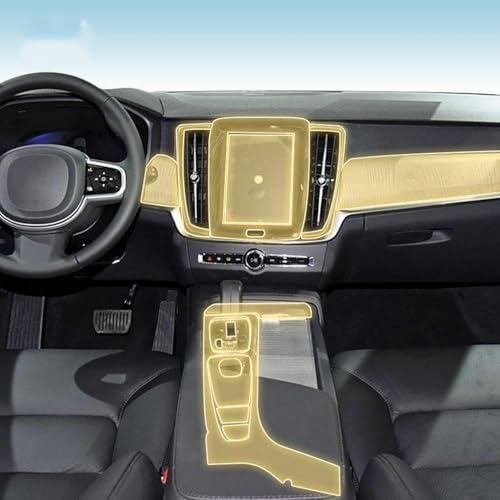 Film de protection de peinture PPF pré-découpé : protégez la console de votre Volvo V90 en voyage