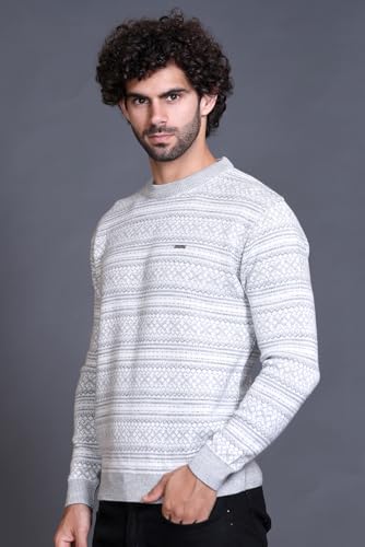 Image of GODFREY Full Sleeve Woolen Sweater for Man Winter Wear - Round Neck Pullover Regular Fit