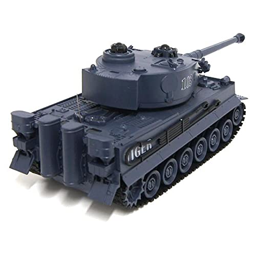 s-idee® RC Panzer 99867 - Carro armato battito tedesco Tiger 1:28 con sistema di combattimento a infrarossi integrato 2,4 Ghz RC R/C