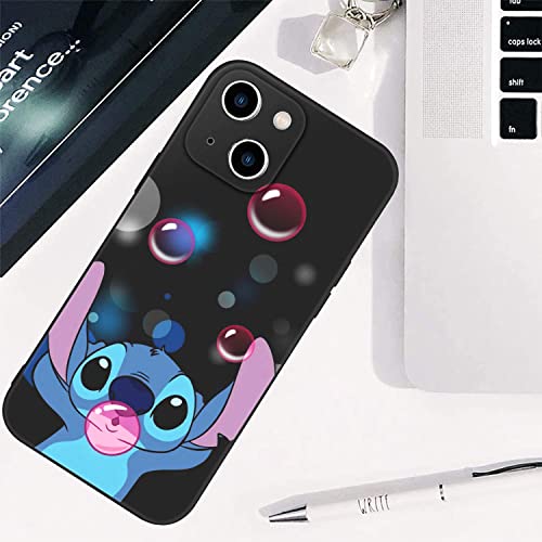 Fit For Iphone 13 Case (6.1 Inches) Soft Tpu Full Camera Protection Cases With Customized Pattern Printed (24-Stitch-Blow-Bubbles) #TOP4