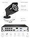 ZOSI 4K 8CH PoE Security Camera System (16CH Expandable), H.265+ 8CH NVR with 2TB HDD for 24/7 Record, 4 x 8MP PoE IP Cameras Outdoor Indoor, Human Detection, One-Way Audio, 100ft IR Night Vision