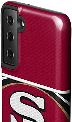 Skinit Pro Phone Case Compatible with Galaxy S21 FE - Officially Licensed NFL San Francisco 49ers Zone Block Design