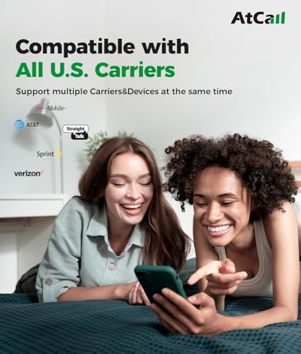 Image of Cell Phone Booster for Home, Smart LCD Monitor Up to 3,000 Sq. Ft, Cell Signal Booster Support All U.S. Carriers 5G 4G LTE, FCC Approved Cell Booster