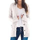 Dieser Damen Strickmantel ist ein perfekte Übergansjacke zwischen den Herbst und Winter, einfach ein Muss für Ihre Kleiderschränke.