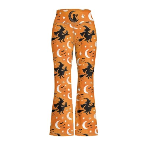 Image of Girls Flare Leggings 5-14T Cute Bell Bottoms for Girl Yoga Pants for Gym